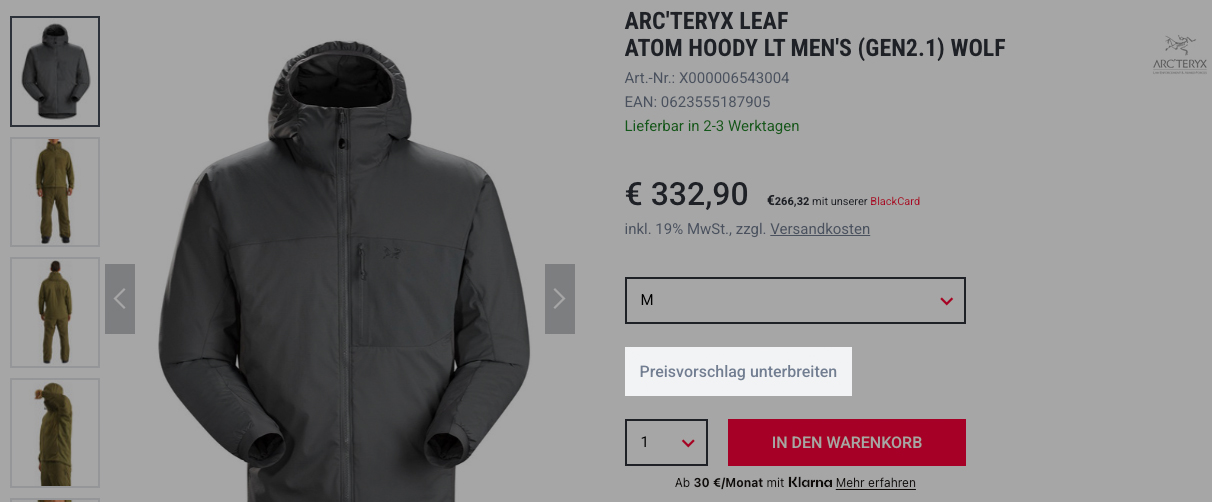 Preisvorschlag